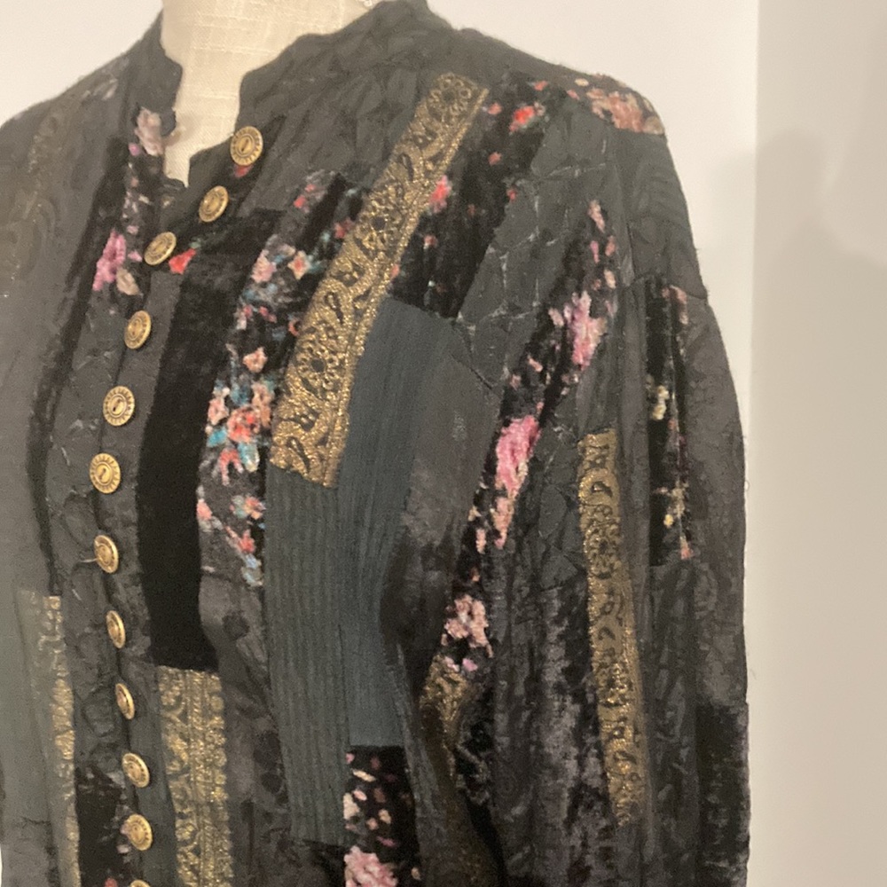 vintage Phool velvet patchwork jacket M